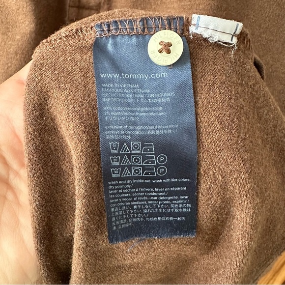 Tommy Hilfiger Chocolate Brown Golf Shirt Slim Fit - Large - Picture 5 of 8